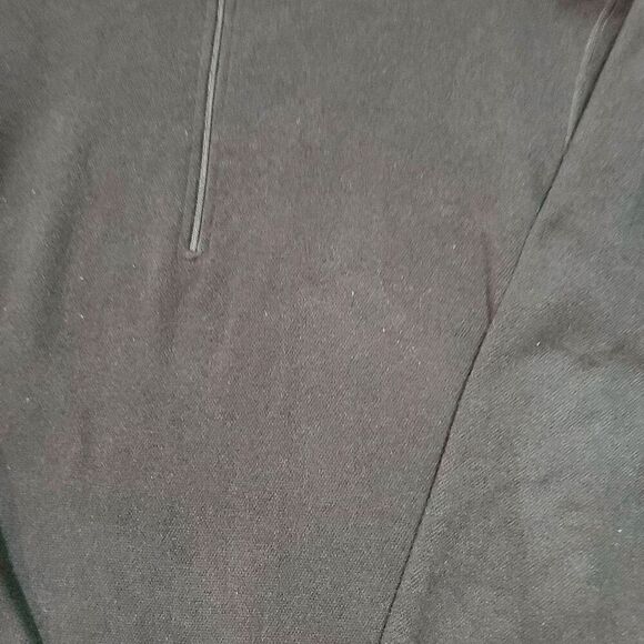 The North Face Sweater Mens Small Black Athletic Fit Logo 1/4 Zip Pullover - Picture 7 of 11